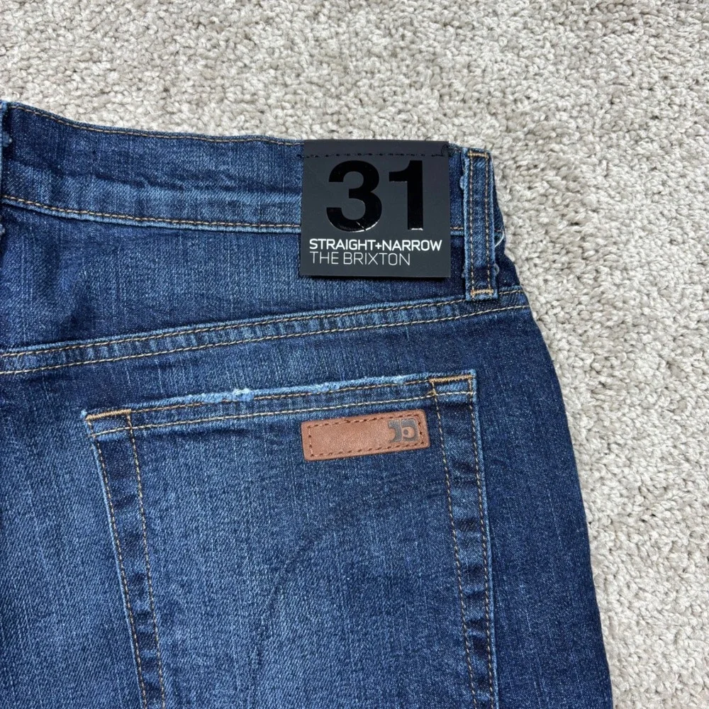 Joes Jeans Mens The Brixton Straight Narrow Dark Wash Denim Blue Jeans 31 NEW
